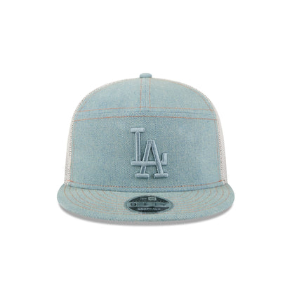 Los Angeles Dodgers Denim Split Panel 9FIFTY Trucker Hat
