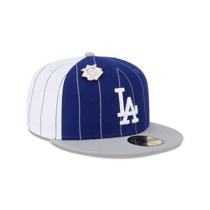 Los Angeles Dodgers Pinstripe League Pin 59FIFTY Fitted Hat