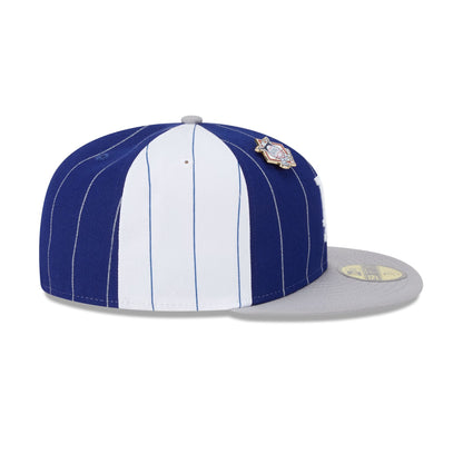 Los Angeles Dodgers Pinstripe League Pin 59FIFTY Fitted Hat