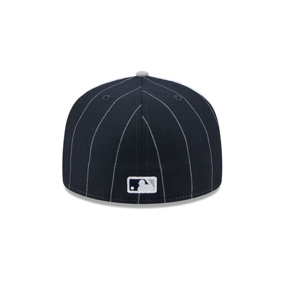 New York Yankees Pinstripe League Pin 59FIFTY Fitted Hat