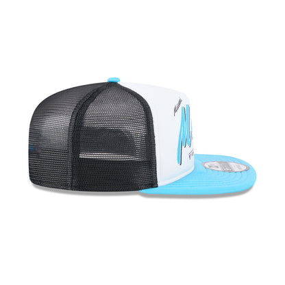 Miami Marlins Retro Script 9FIFTY A-Frame Trucker Hat