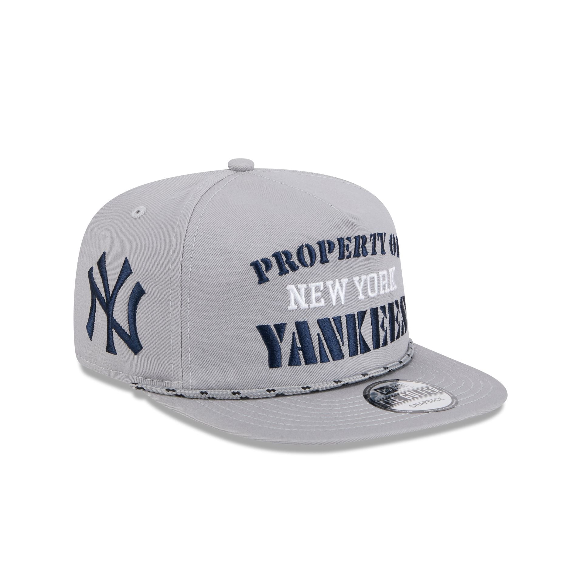 New York Yankees Vintage Gray Rope Golfer Hat