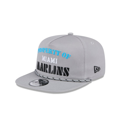 Miami Marlins Vintage Gray Rope Golfer Hat