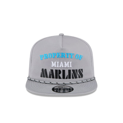 Miami Marlins Vintage Gray Rope Golfer Hat