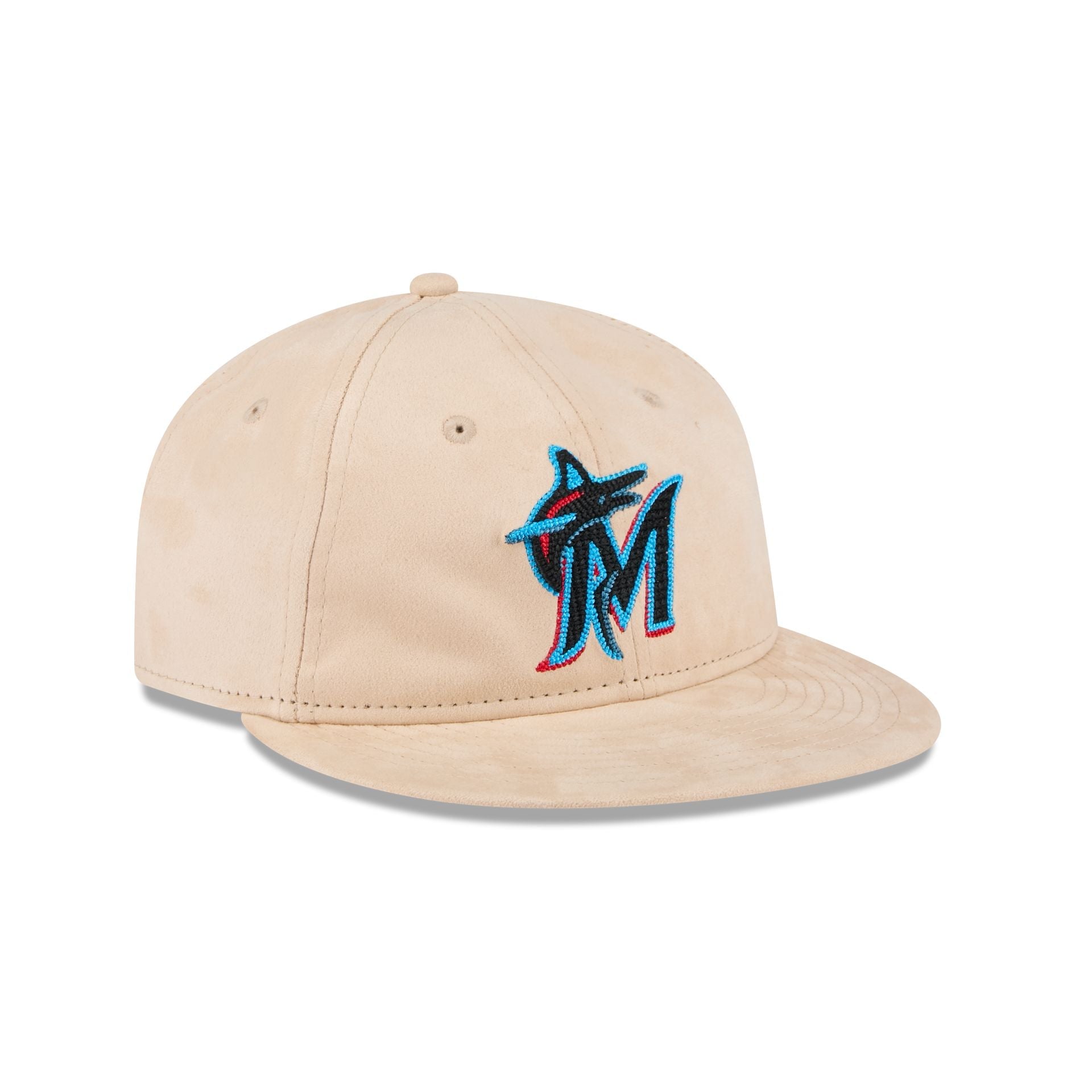 Miami Marlins Stone Suede Retro Crown 9FIFTY Snapback Hat