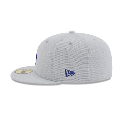 Los Angeles Dodgers 2025 Clubhouse Gray 59FIFTY Fitted Hat