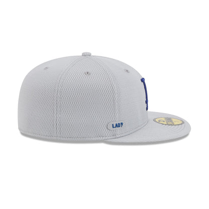 Los Angeles Dodgers 2025 Clubhouse Gray 59FIFTY Fitted Hat
