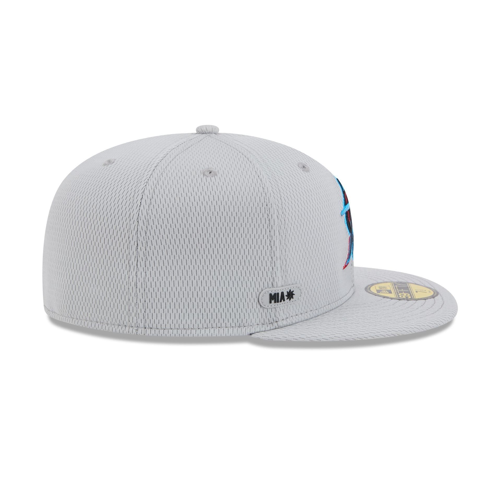 Miami Marlins 2025 Clubhouse Gray 59FIFTY Fitted Hat