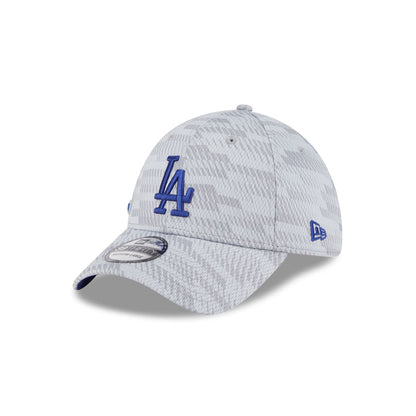Los Angeles Dodgers 2025 Clubhouse Gray 39THIRTY Stretch Fit