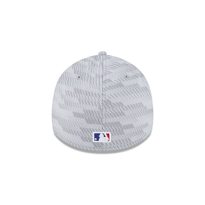 Los Angeles Dodgers 2025 Clubhouse Gray 39THIRTY Stretch Fit