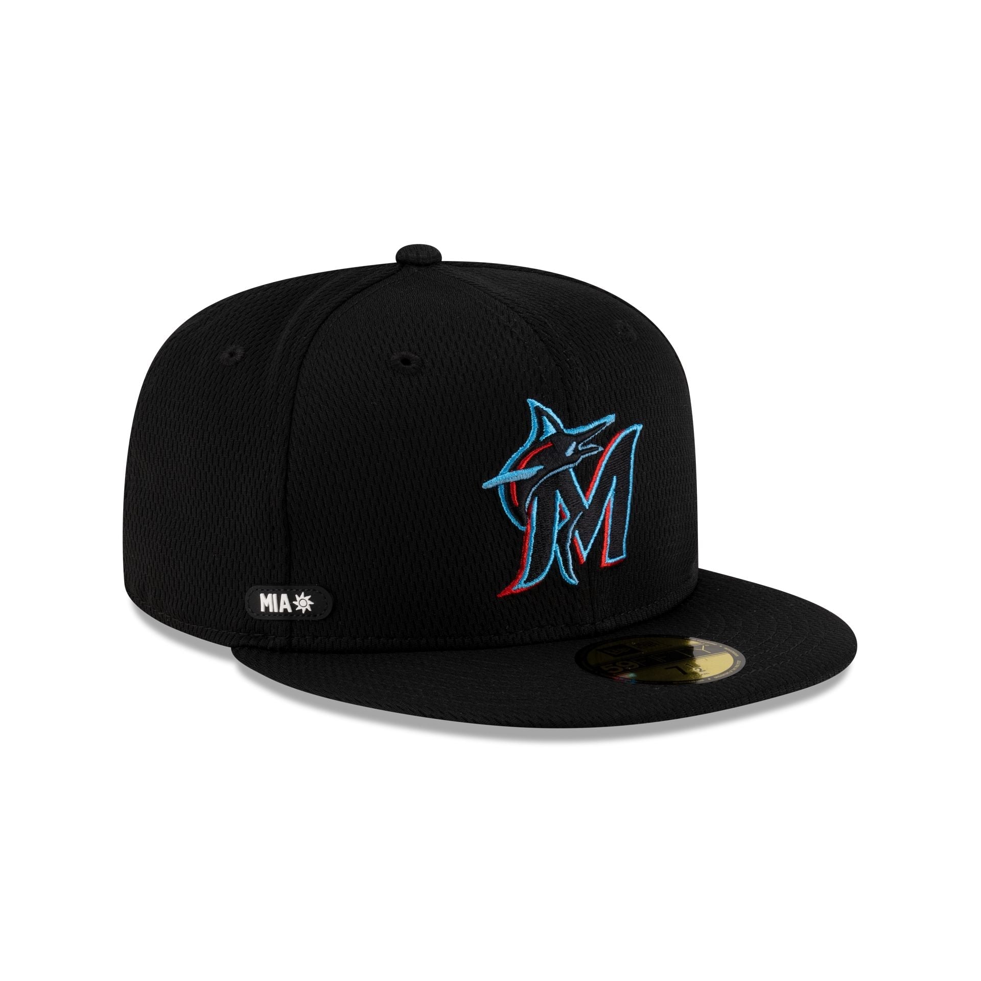 Miami Marlins 2025 Clubhouse Black 59FIFTY Fitted Hat