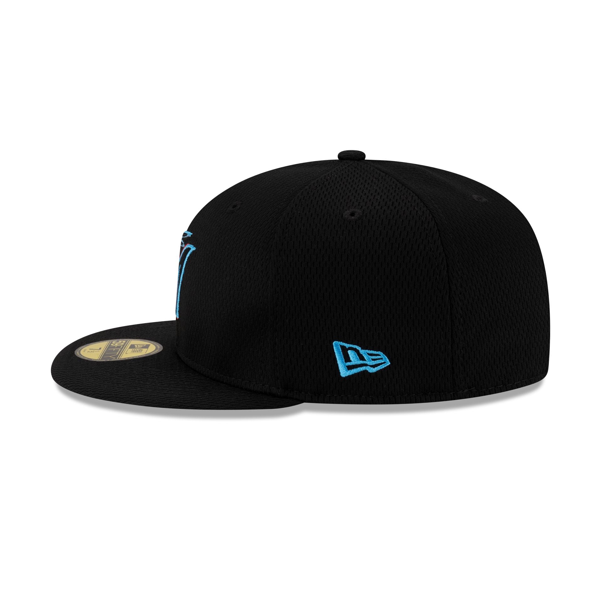 Miami Marlins 2025 Clubhouse Black 59FIFTY Fitted Hat