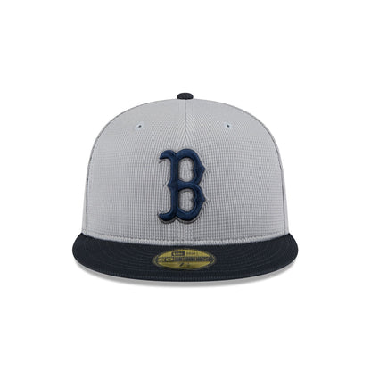 Boston Red Sox 2025 Batting Practice Gray 59FIFTY Fitted Hat