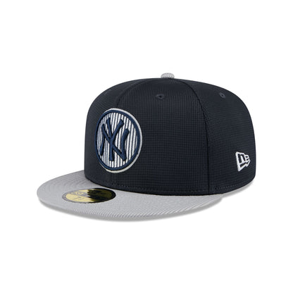 New York Yankees 2025 Batting Practice Gray 59FIFTY Fitted Hat
