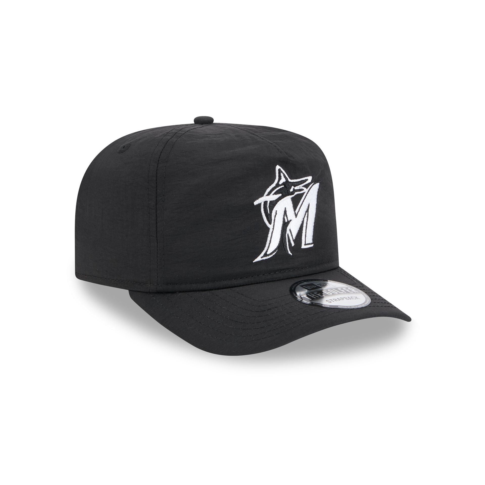 Miami Marlins Everyday Nylon Black Golfer Hat