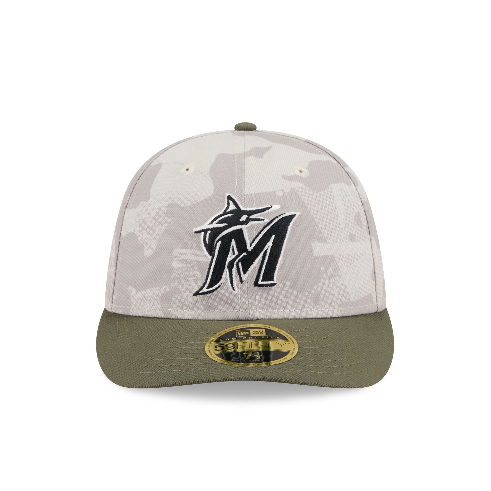 Miami Marlins Armed Forces Day 2025 Low Profile 59FIFTY Fitted Hat