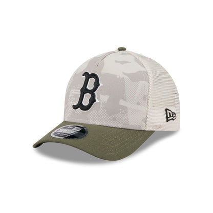 Boston Red Sox Armed Forces Day 2025 9FORTY M-Crown A-Frame Trucker Hat