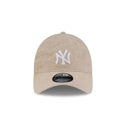 New York Yankees Linen Chain Stitched 9TWENTY Adjustable Hat