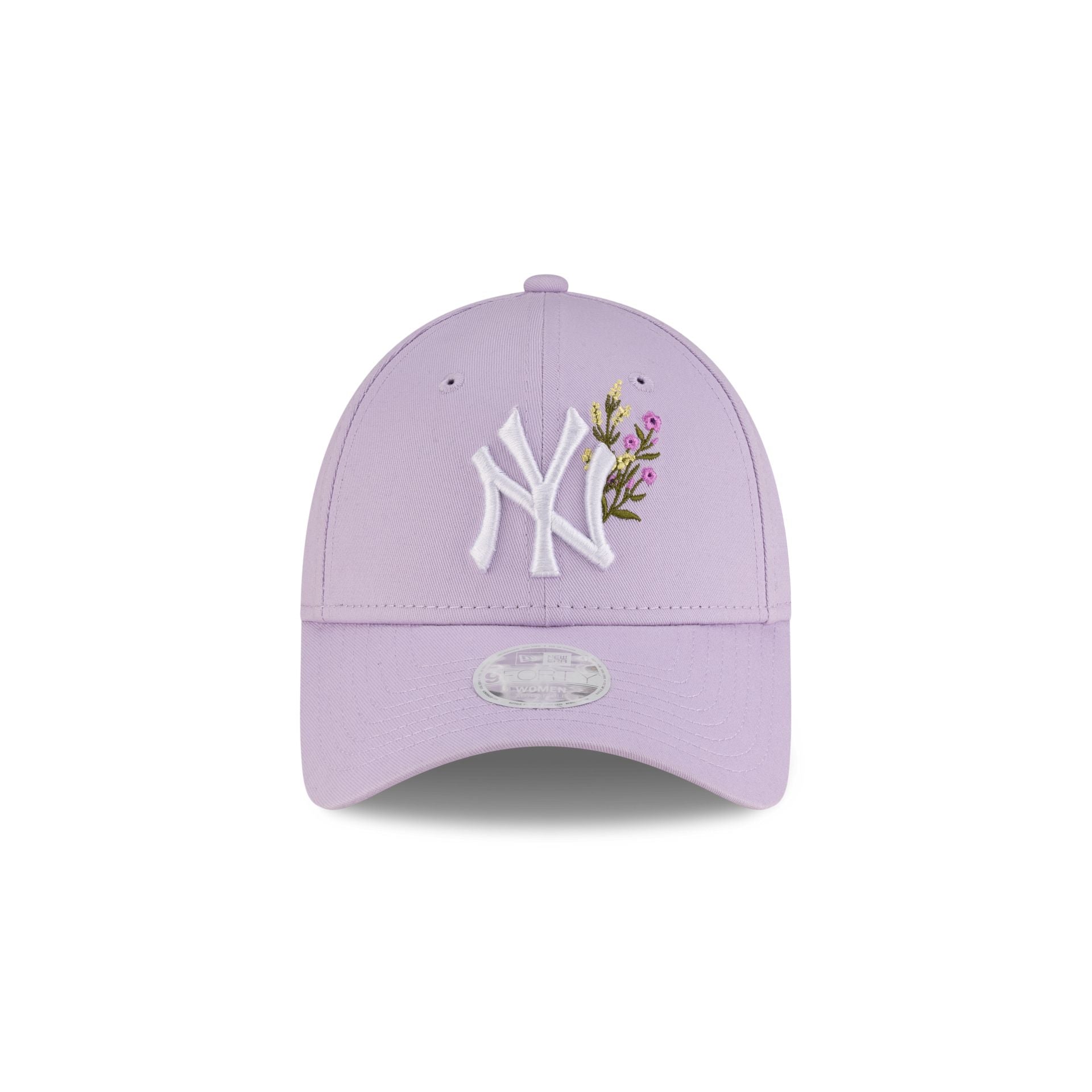 New York Yankees Floral Icon Pastel Purple Women's 9FORTY Adjustable Hat
