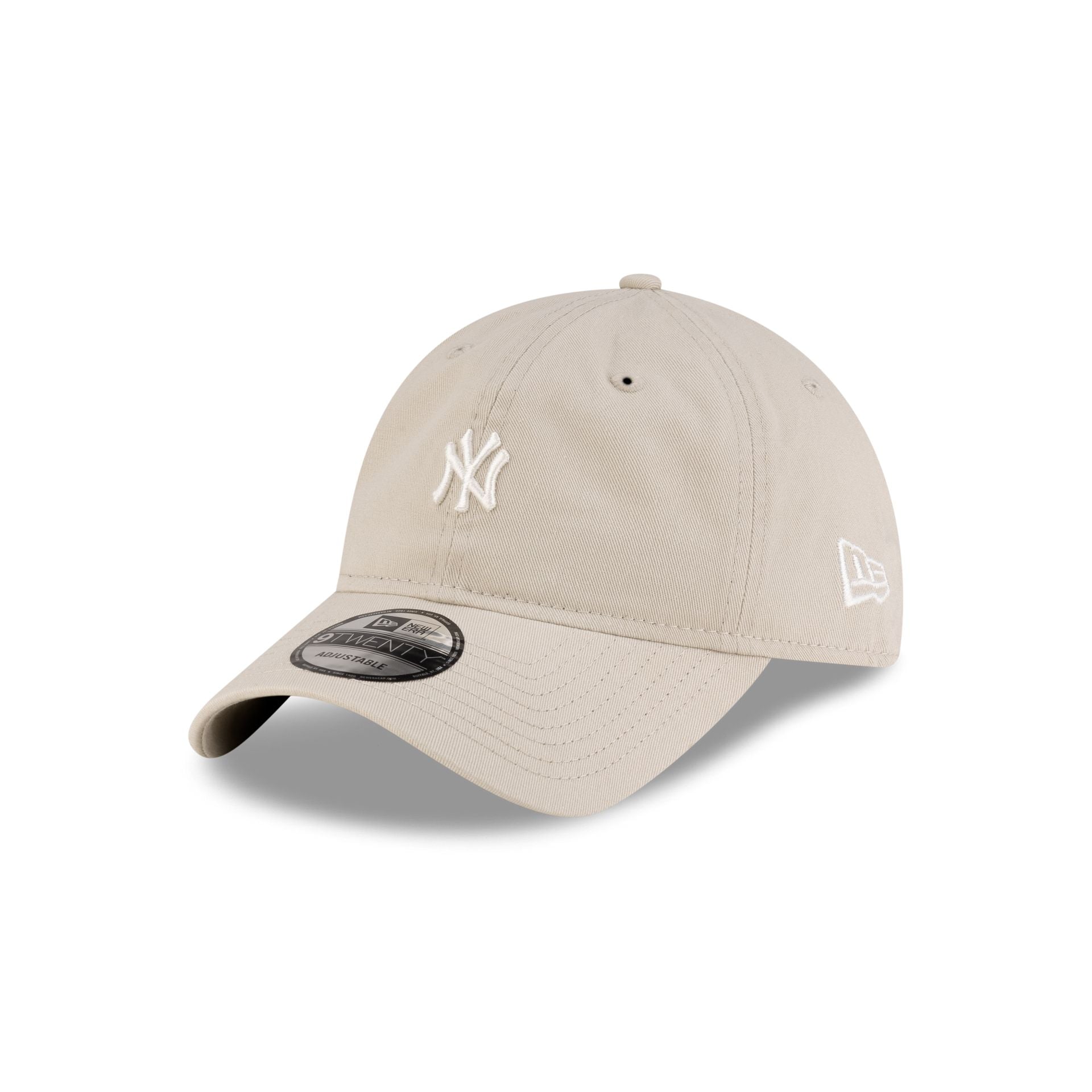 New York Yankees Mini Logo Washed Cream 9TWENTY Adjustable Hat