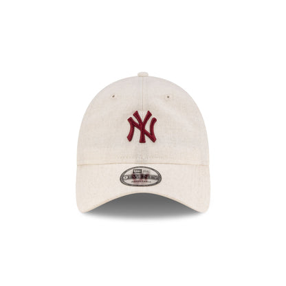 New York Yankees Linen Cream 9TWENTY Adjustable Hat