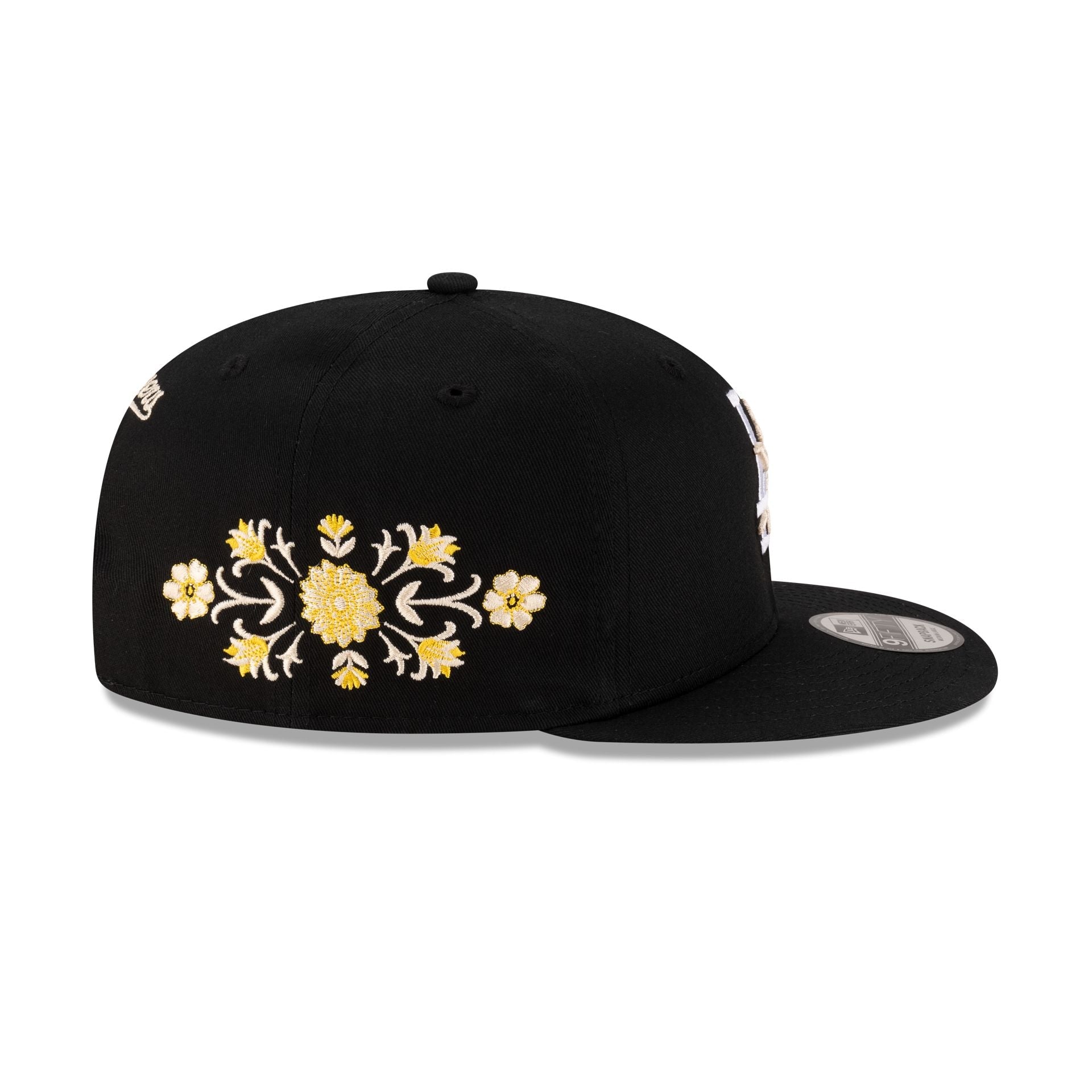 Los Angeles Dodgers Floral Black 9FIFTY Snapback Hat