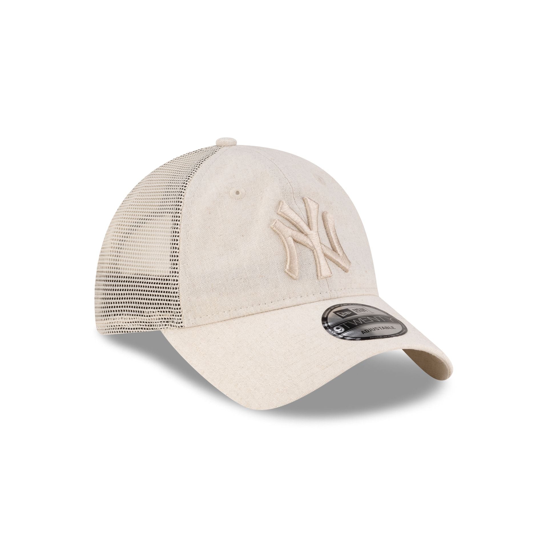 New York Yankees Linen Cream 9TWENTY Trucker Hat
