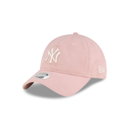 New York Yankees Dye Denim Pastel Pink Women's 9TWENTY Adjustable Hat