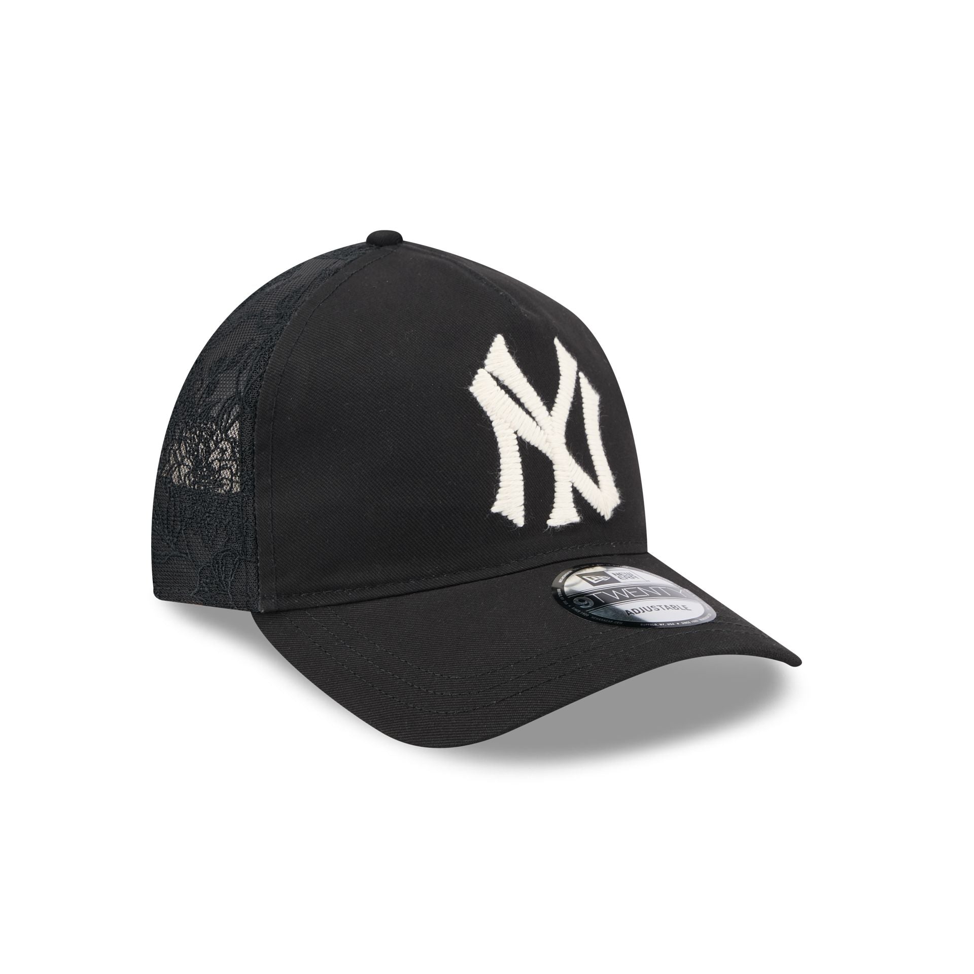 New York Yankees Embroidered Mesh 9TWENTY A-Frame Adjustable Hat