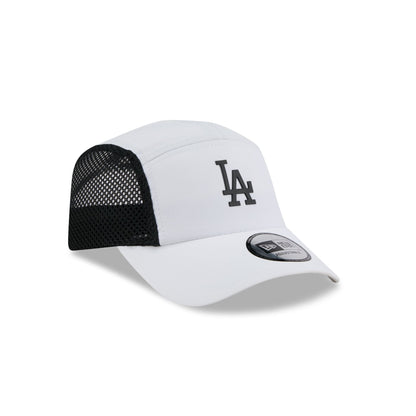 Los Angeles Dodgers White Poly Runner Adjustable Hat