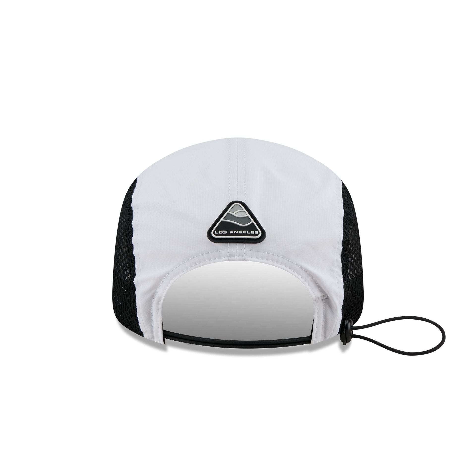 Los Angeles Dodgers White Poly Runner Adjustable Hat