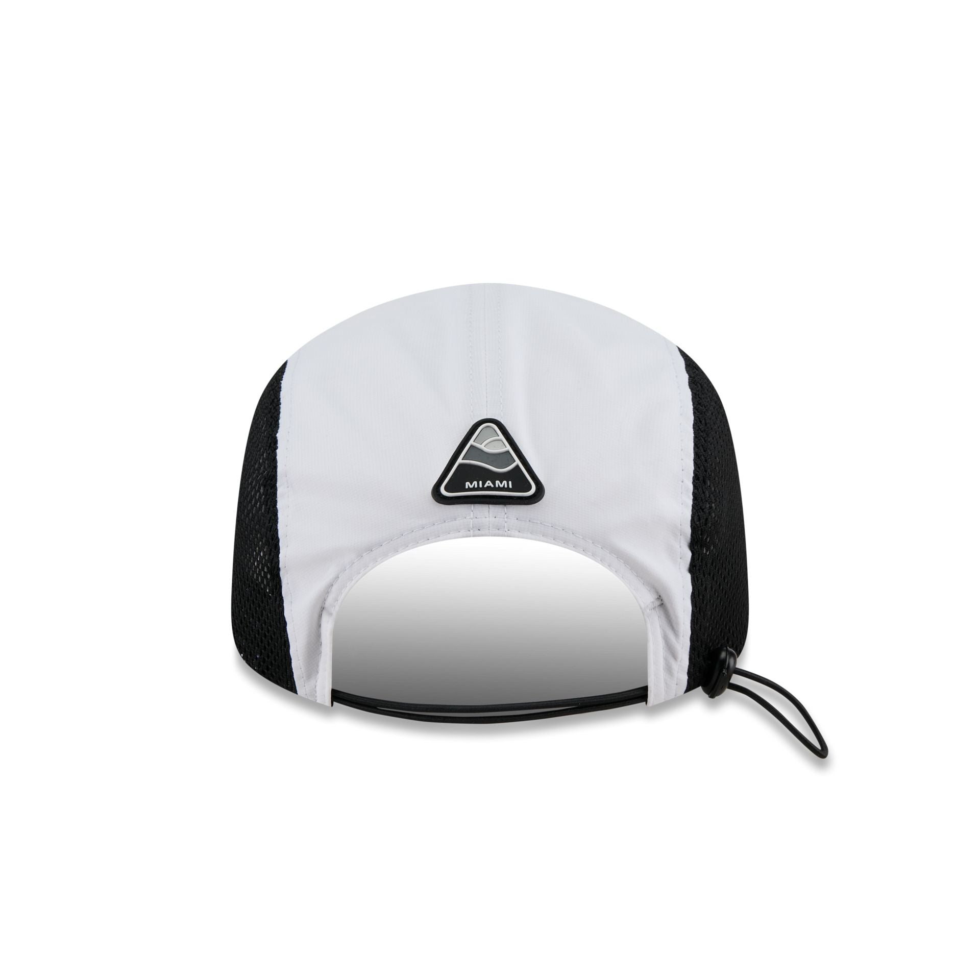 Miami Marlins White Poly Runner Adjustable Hat