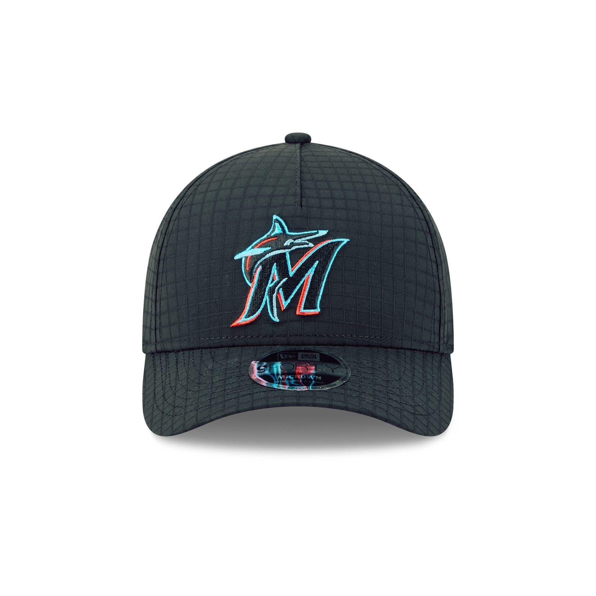 Miami Marlins Ripstop 9FORTY M-Crown A-Frame Snapback Hat