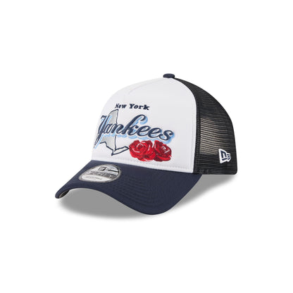 New York Yankees State Flower 9FORTY A-Frame Trucker Hat
