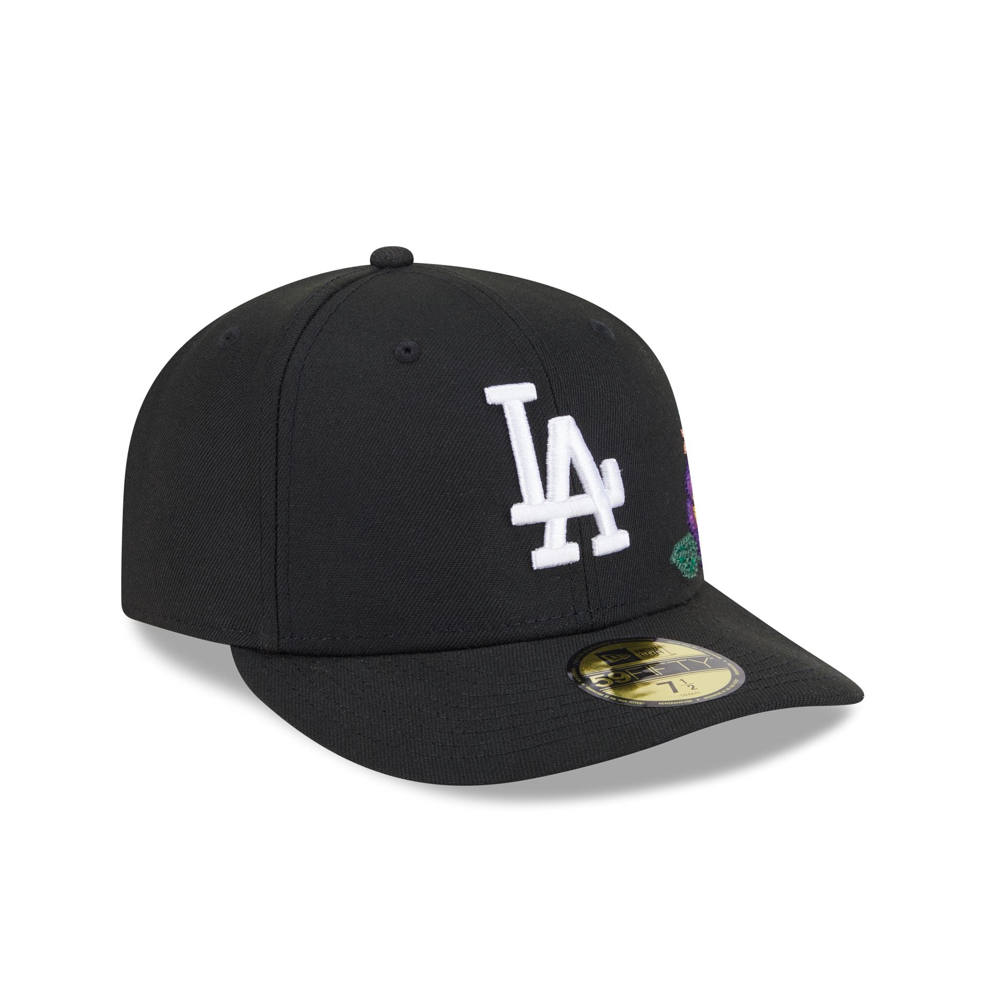 Los Angeles Dodgers Tonal Florals Black 59FIFTY Fitted Hat