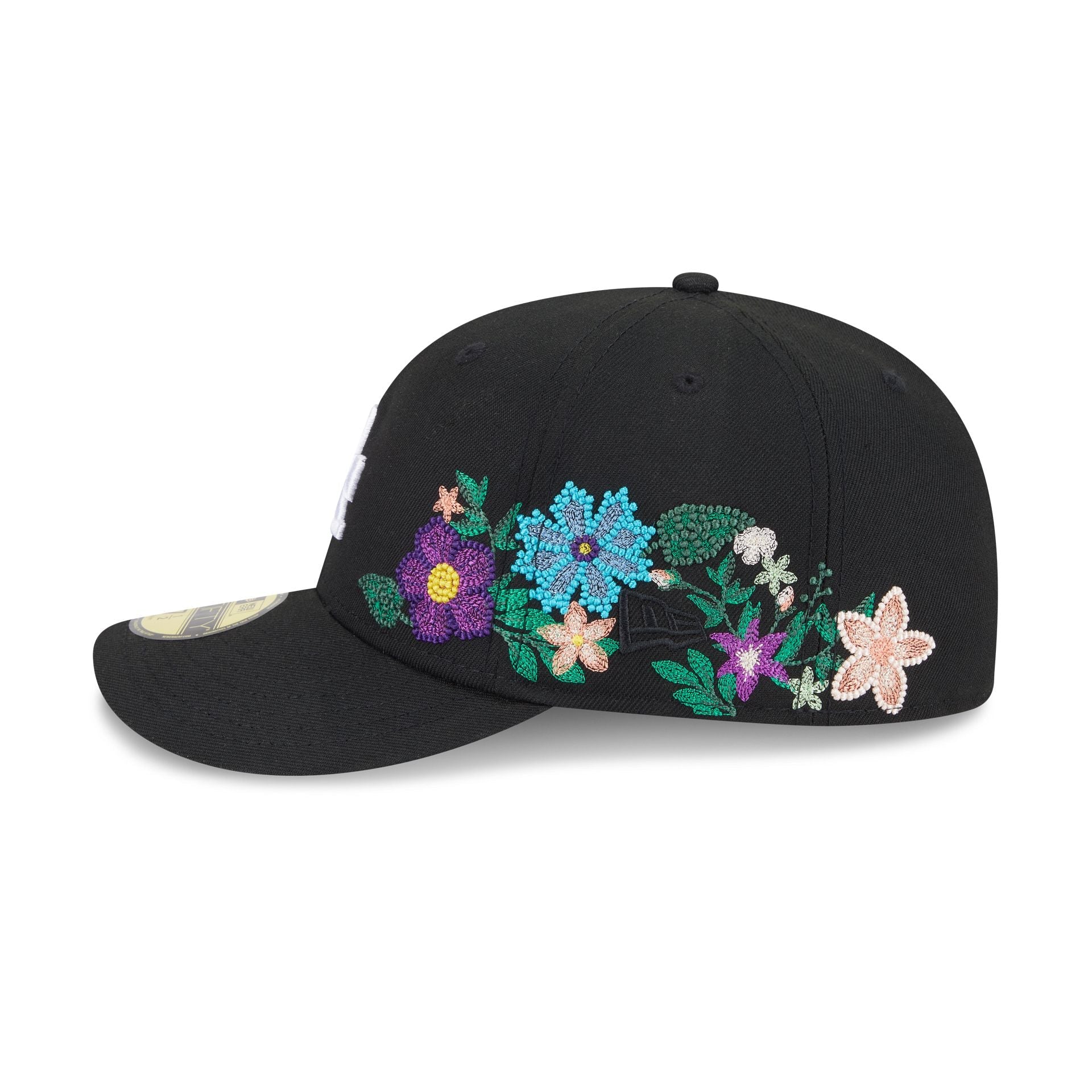 Los Angeles Dodgers Tonal Florals Black 59FIFTY Fitted Hat