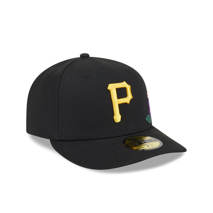 Pittsburgh Pirates Tonal Florals Black 59FIFTY Fitted Hat