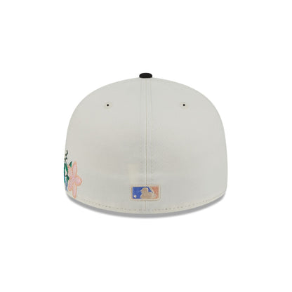 Miami Marlins Tonal Florals White 59FIFTY Fitted Hat