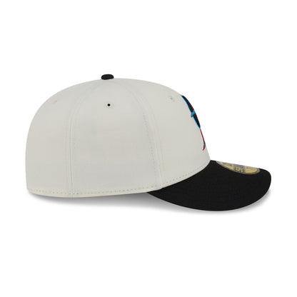 Miami Marlins Tonal Florals White 59FIFTY Fitted Hat