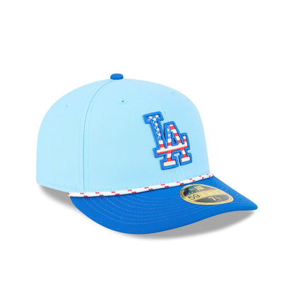 Los Angeles Dodgers Independence Day 2025 Low Profile 59FIFTY Fitted Hat