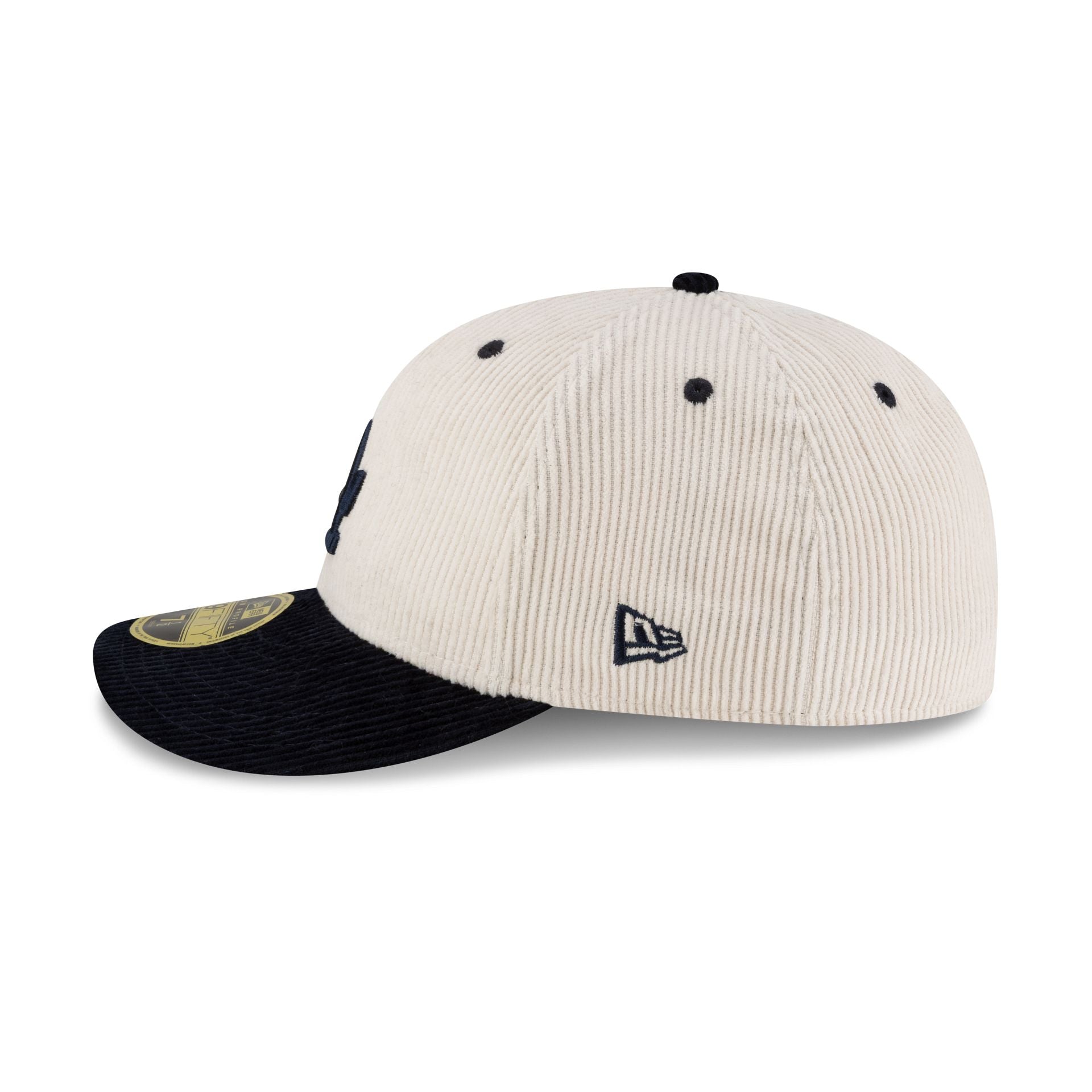 Los Angeles Dodgers Cord Cream Low Profile 59FIFTY Fitted Hat