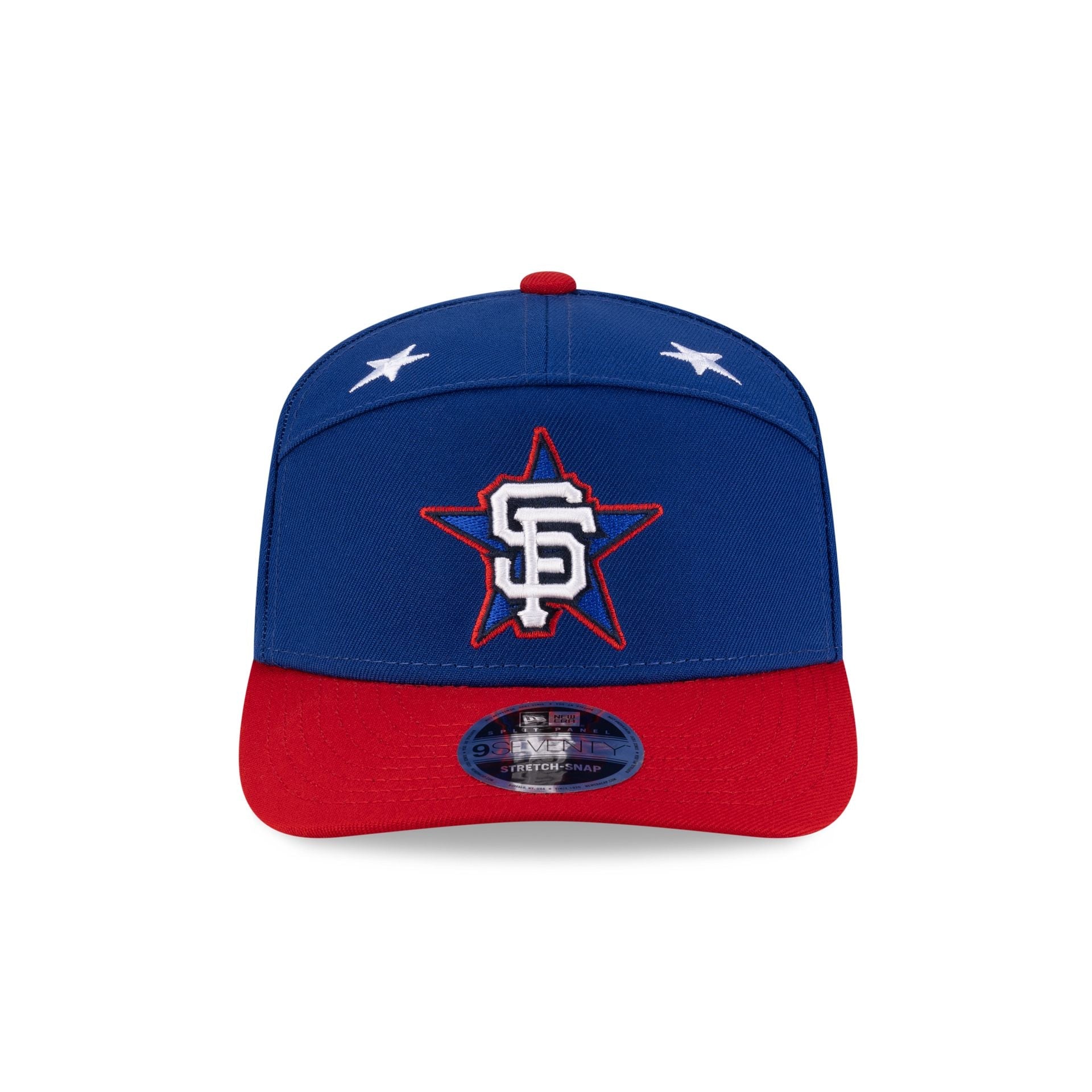 San Francisco Giants 2025 All-Star Game Workout Split Panel 9SEVENTY Stretch-Snap Hat