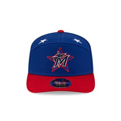 Miami Marlins 2025 All-Star Game Workout Split Panel 9SEVENTY Stretch-Snap Hat