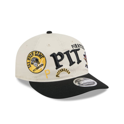 Pittsburgh Pirates Scattered Patches Retro Crown 9FIFTY Snapback Hat