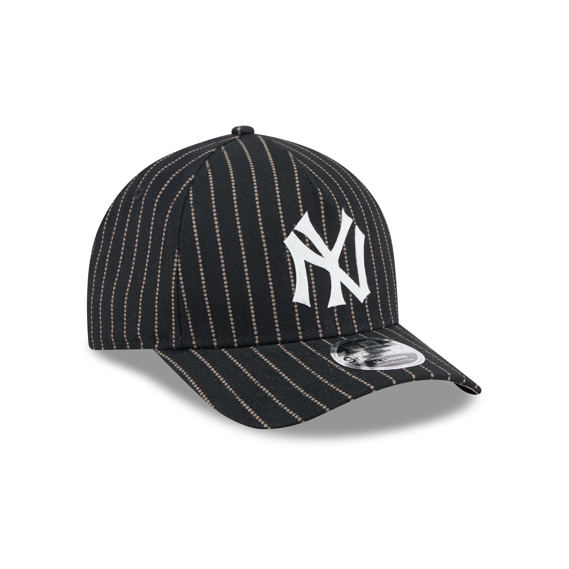 New York Yankees Dotted Pinstripe 9FORTY M-Crown A-Frame Adjustable Hat