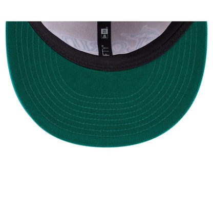 Miami Marlins Wheat Retro Crown 9FIFTY Snapback Hat