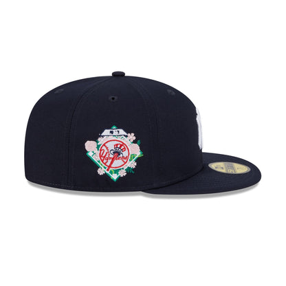 New York Yankees Floral Undervisor 59FIFTY Fitted Hat