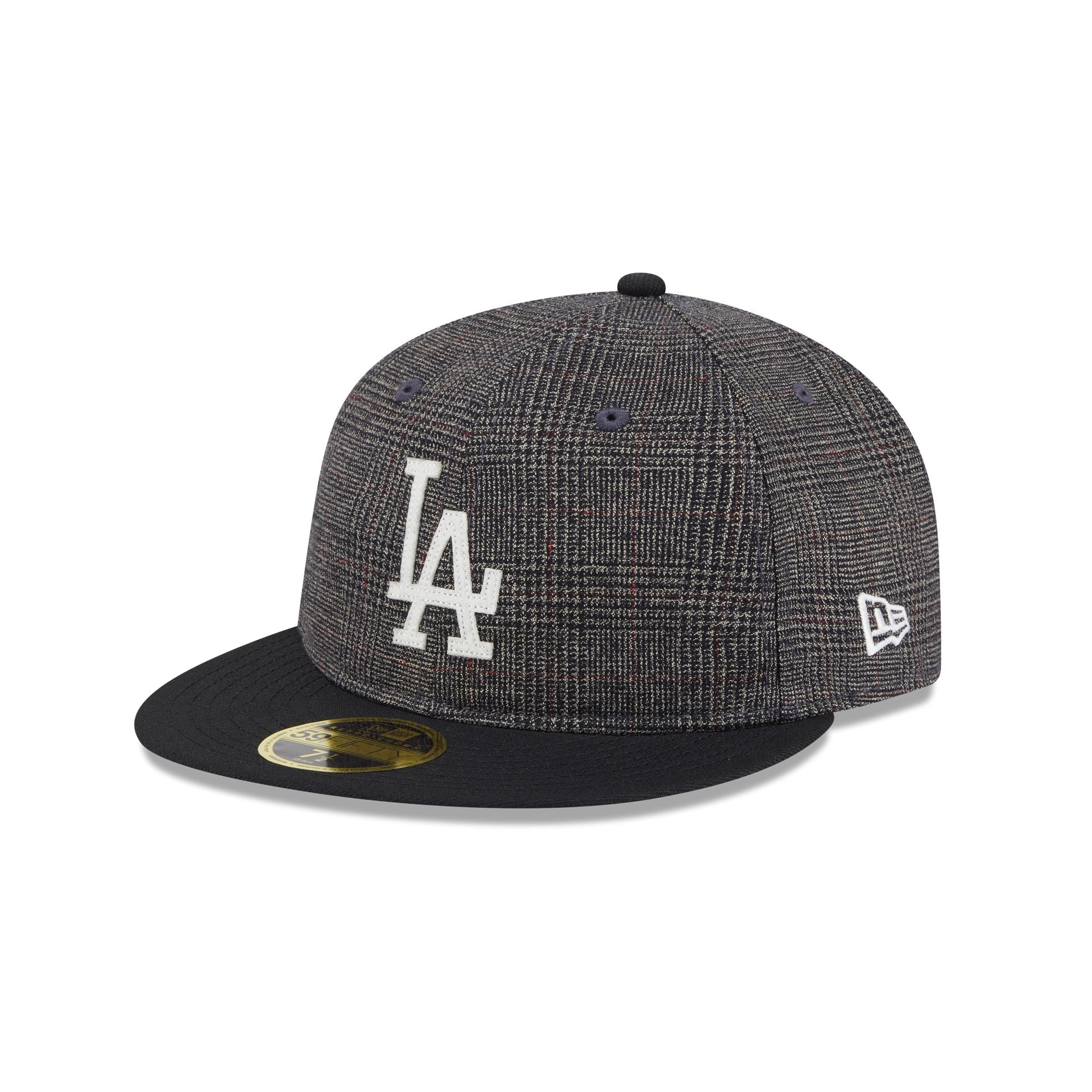 Los Angeles Dodgers Plaid Retro Crown 59FIFTY Fitted Hat