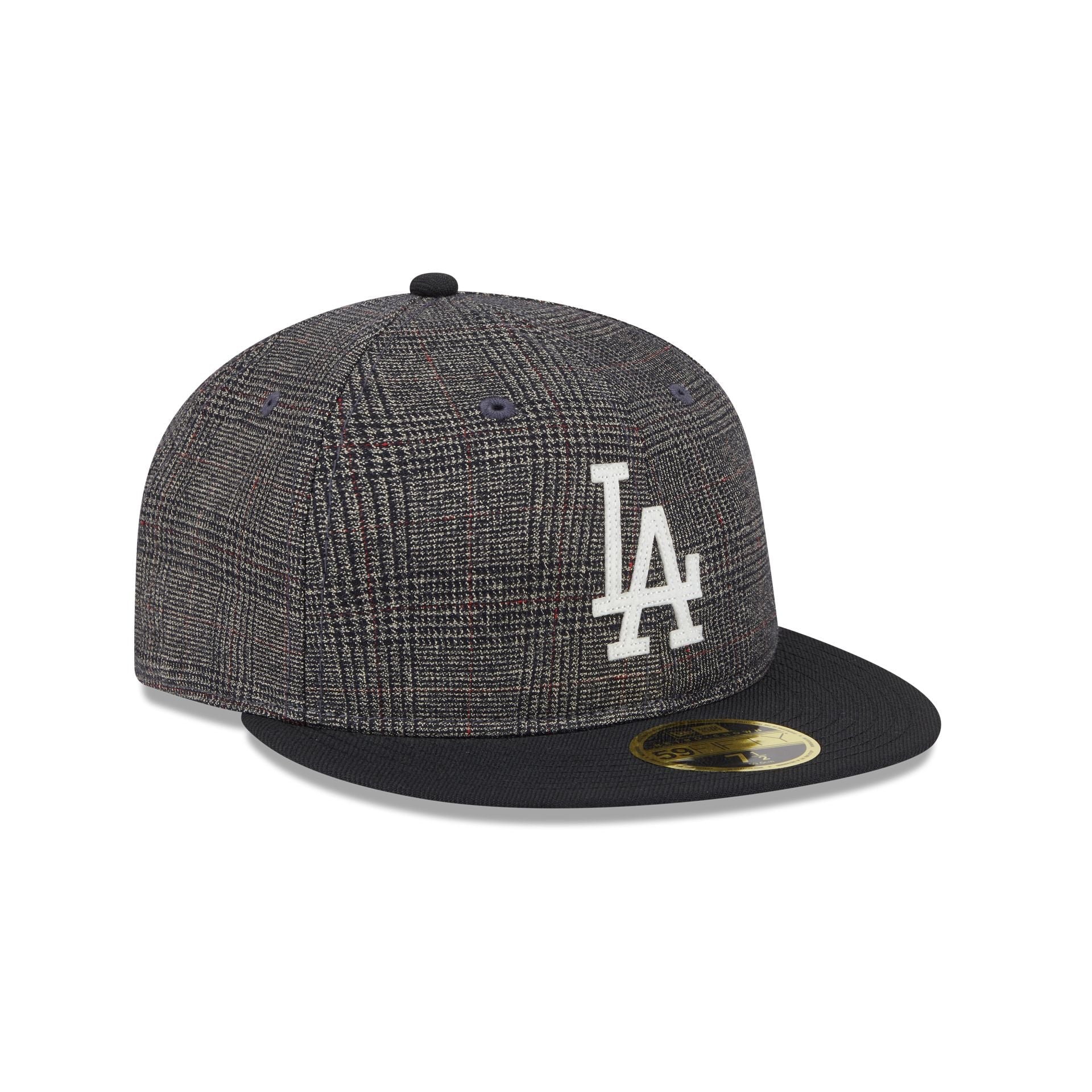 Los Angeles Dodgers Plaid Retro Crown 59FIFTY Fitted Hat