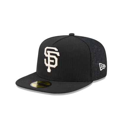 San Francisco Giants Black Mesh 59FIFTY A-Frame Fitted Hat